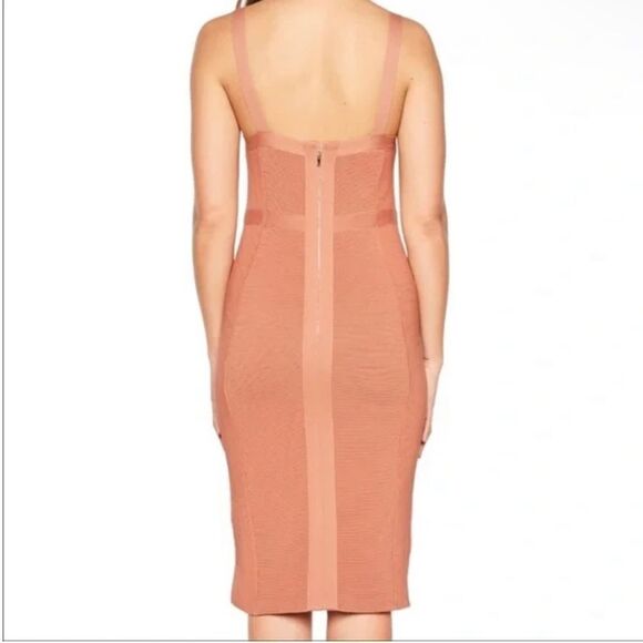 NWT Bardot Katy Bodycon Chestnut Knit Sweater Dress Size US 6 - Picture 3 of 14